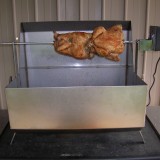 Charcoal grill rotisserie