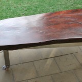 Redgum/Stainless Steel table