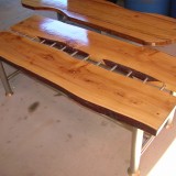 Pine/Stainless Steel table